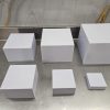 Cubes blanc presentation buffet